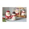 Jolly Santa and Snowman Salt and Pepper Shakers Set of 2 Christmas Decor Multicolor Ceramic Hand Wash Only 3.2 in h x 2.5 in w